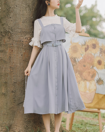 Pansy Half Jumper Skirt Set_A0077